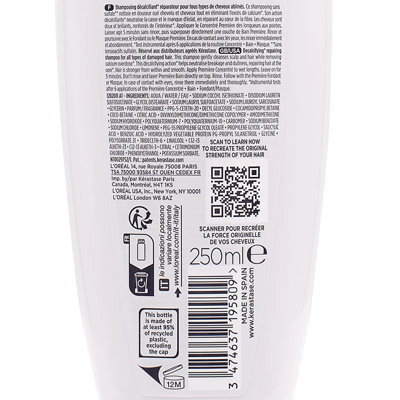 Kerastase Première Bain Décalcifiant Réparateur 250ml - shampoo riparatore e decalcificante