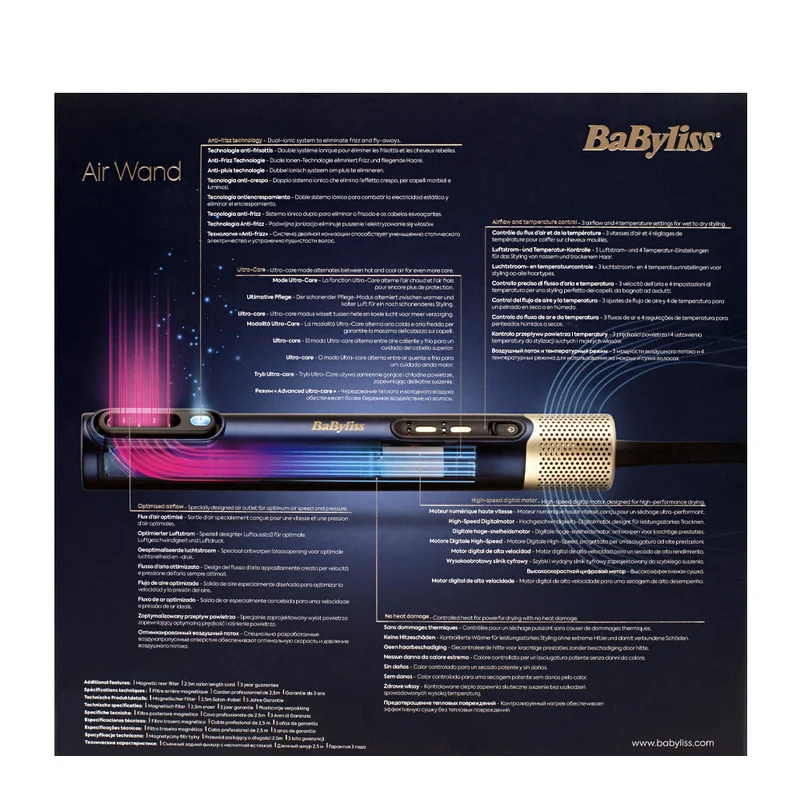 Babyliss Air Wand - strumento styling asciuga e liscia