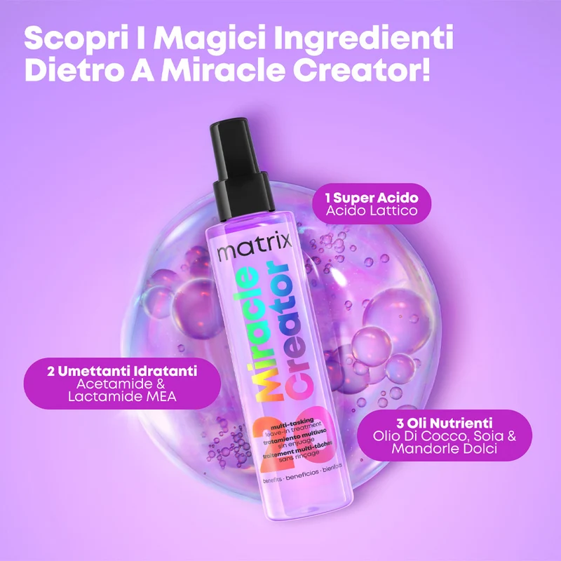 Matrix Miracle Creator 190ml - trattamento leave-in multibenefico