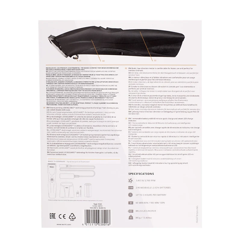 Wahl Pro Pet Max Go Clipper - tosatrice cani gatti taglia grande