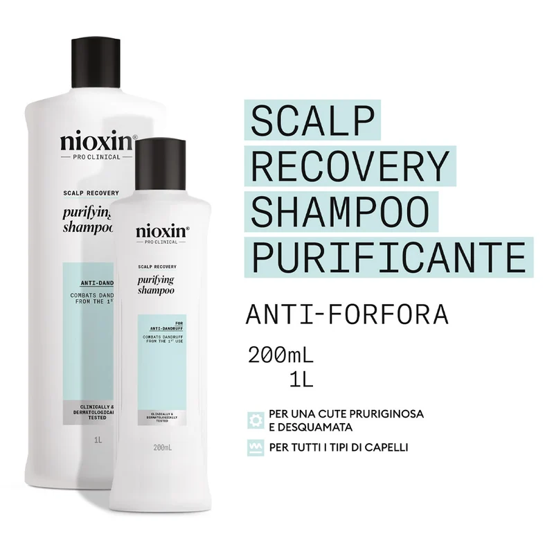Nioxin Scalp Recovery Purifying Shampoo 1000ml - shampoo purificante riequilibrante