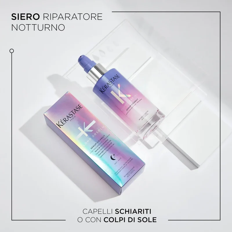Kérastase Blond Absolu Sérum Cicanuit 90 ml – Siero Notturno Nutriente per Capelli Biondi e Secchi