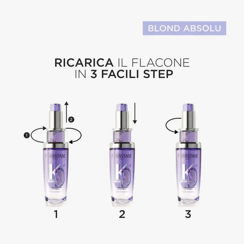 Kérastase Blond Absolu L’Huile Cicagloss 75 ml – Olio Illuminante per Capelli Biondi o Decolorati