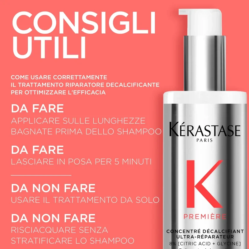 Kérastase Trattamento Pre-Shampoo Première Concentré Décalcifiant Ultra-Réparateur 250 ml