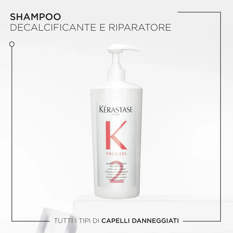 Kérastase Shampoo Capelli Danneggiati Première Bain Décalcifiant Réparateur 1000ml