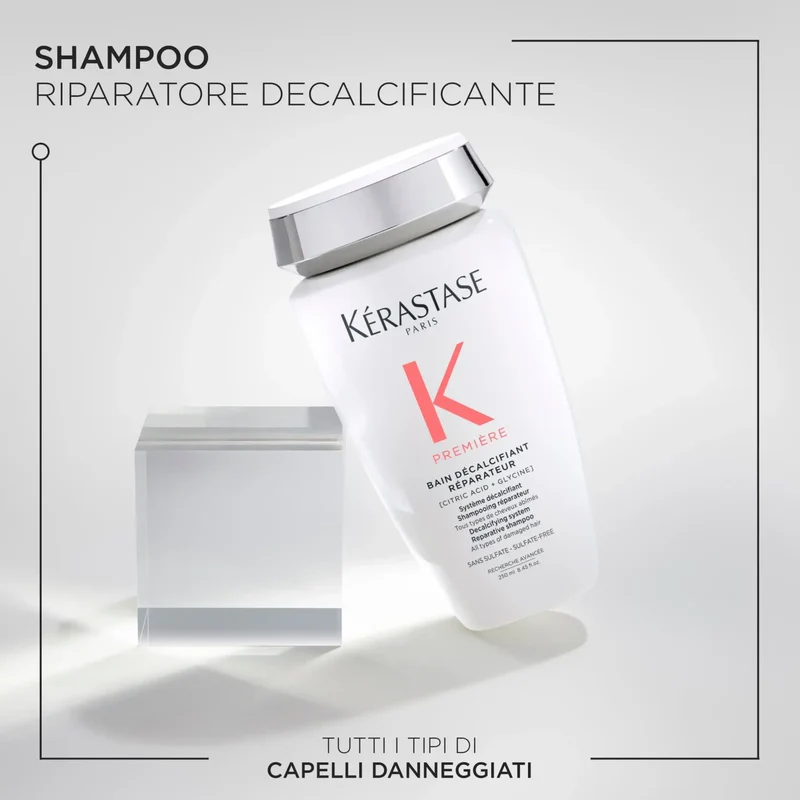 Kérastase Première Bain Décalcifiant Réparateur 30 ml – Shampoo Riparatore e Decalcificante Capelli Danneggiati