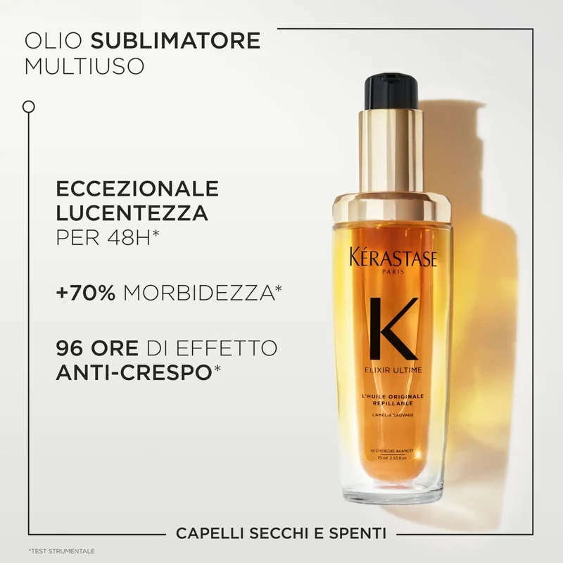 Kérastase Olio Anticrespo Capelli L’Huile Elixir Ultime 75 ml - Ricaricabile