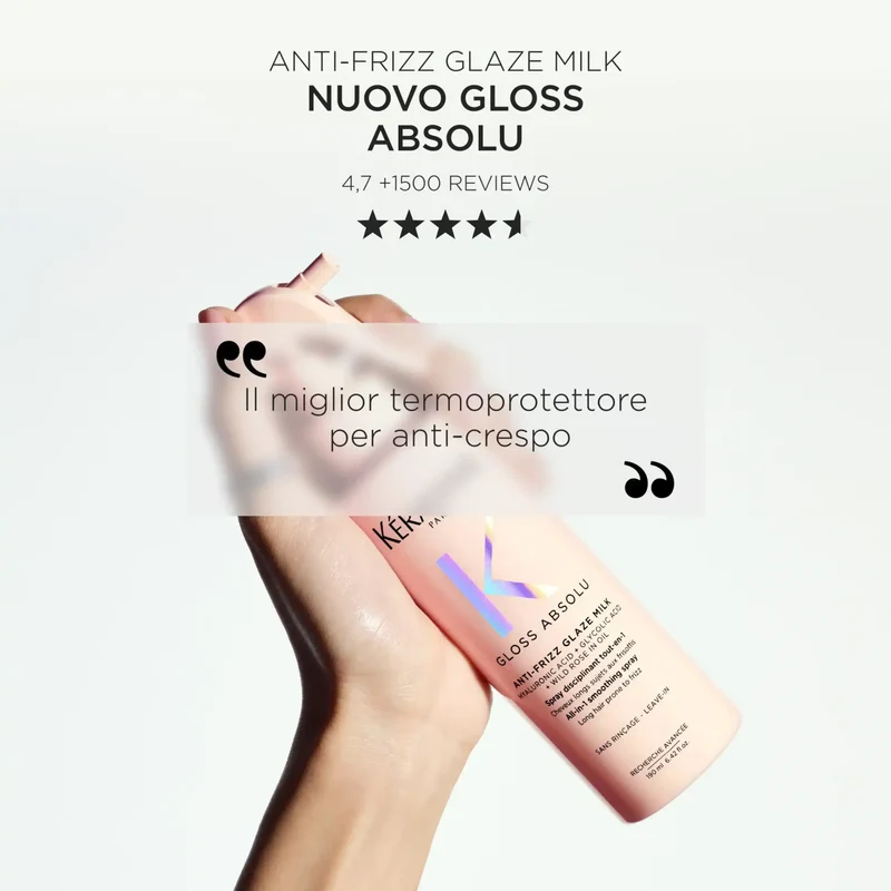 Kérastase Routine Anti-Crespo Gloss Absolu Shampoo + Balsamo + Spray + Olio