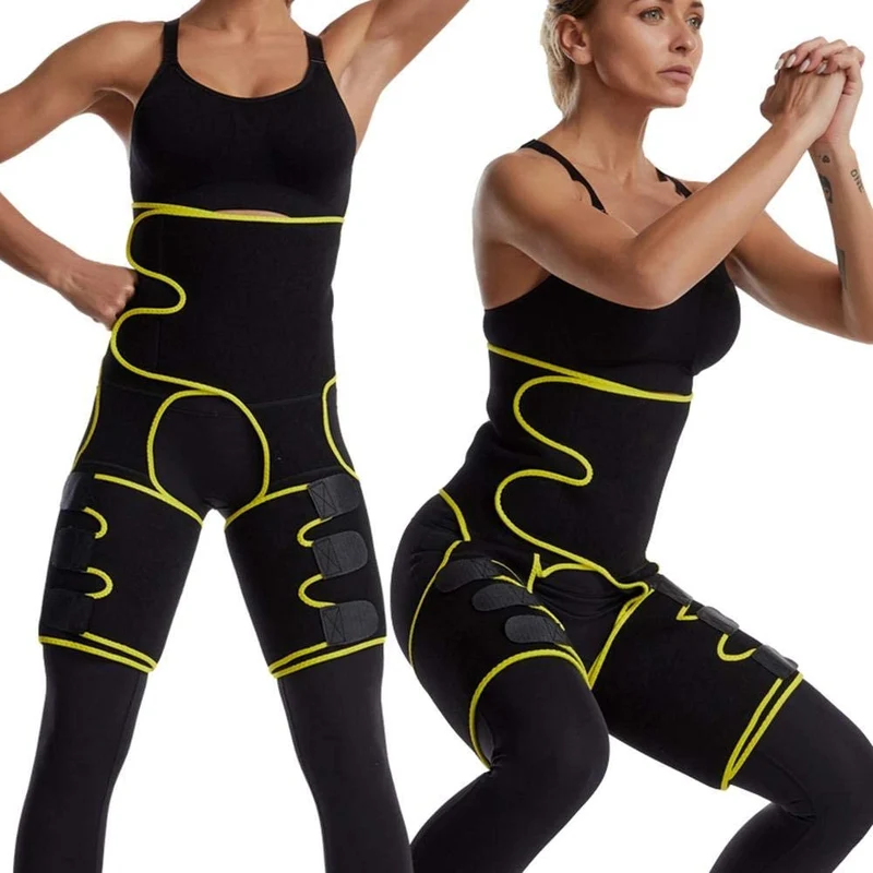 Allenatore di Fascia per Il Sudore del Corpo - Rifiniture per Coscia Corsetto Butt Lifter Shapewear e Fianchi Cintura Cintura Regolabile in Vita Monopezzo per Donna e Uomo