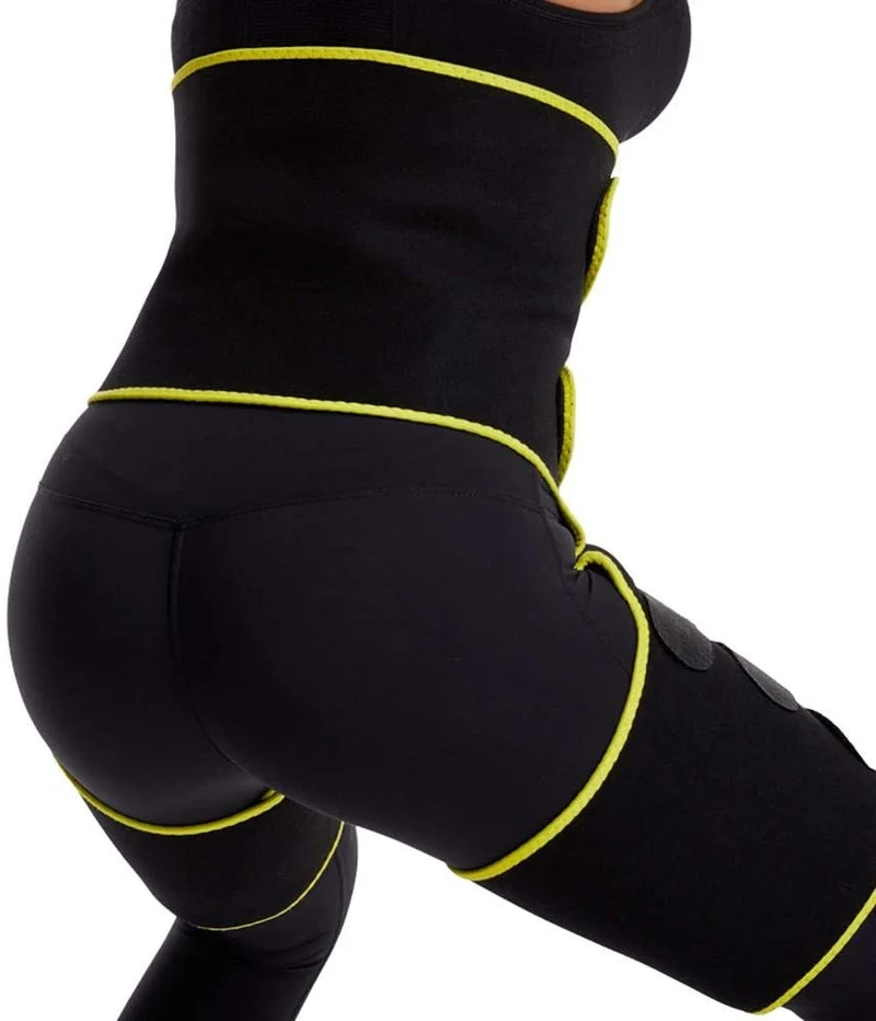 Allenatore di Fascia per Il Sudore del Corpo - Rifiniture per Coscia Corsetto Butt Lifter Shapewear e Fianchi Cintura Cintura Regolabile in Vita Monopezzo per Donna e Uomo