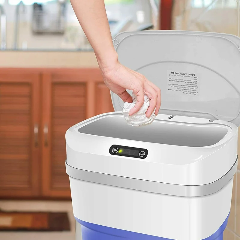 Pattumiera con sensore touchless pattumiera intelligente da 17 litri con coperchio