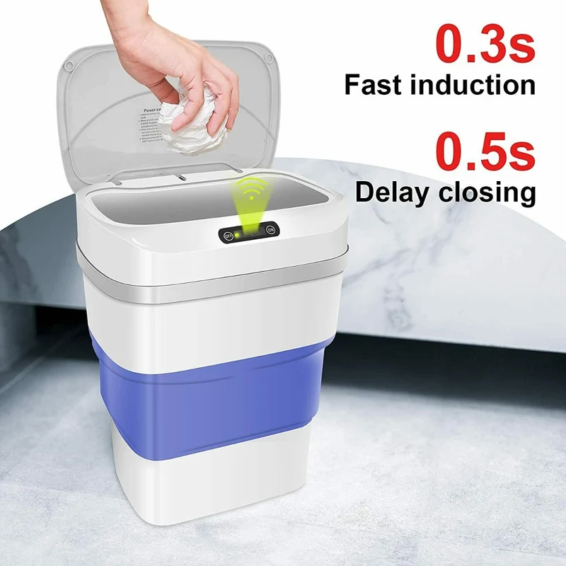 Pattumiera con sensore touchless pattumiera intelligente da 17 litri con coperchio
