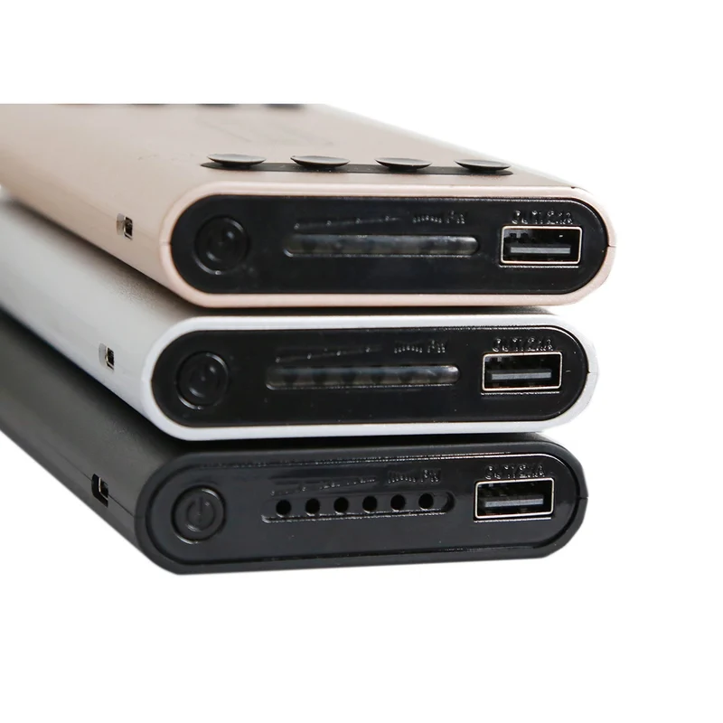 Power Bank 5 in 1 caricatore Wireless senza fili Qi led 10000mAh batteria
