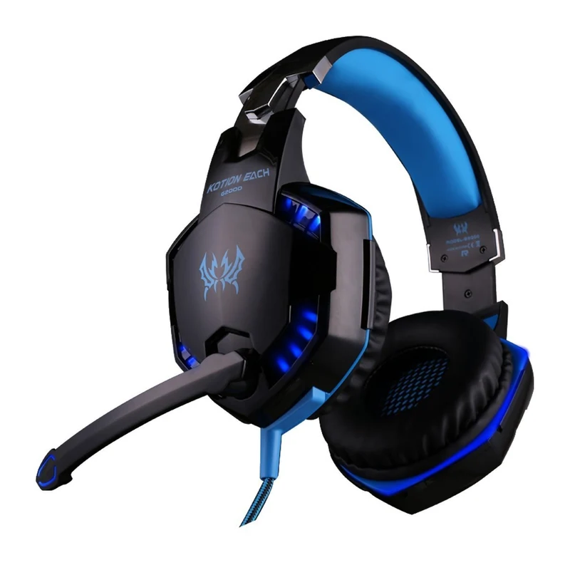 Cuffie Headset Gamer Kotion Each G2000 Professionali Con Volume Jack 3.5