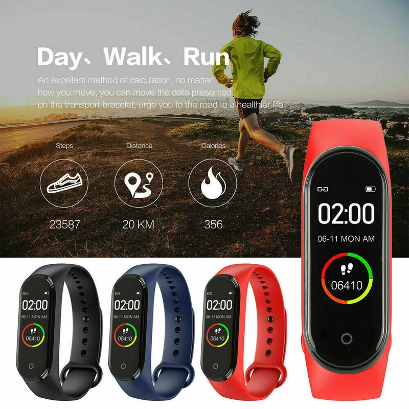 SmartWatch M4 Sport Pressione Sanguigna Cardio