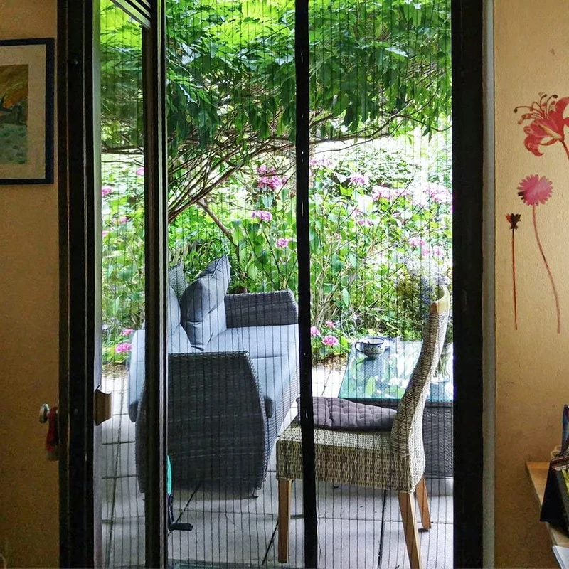 Zanzariera Magnetica Porta Finestra 140 x 240cm Resistente Traspirante Tenda Zanzariere a Calamita Elegante Zanzariera Porta per Casa Ufficio