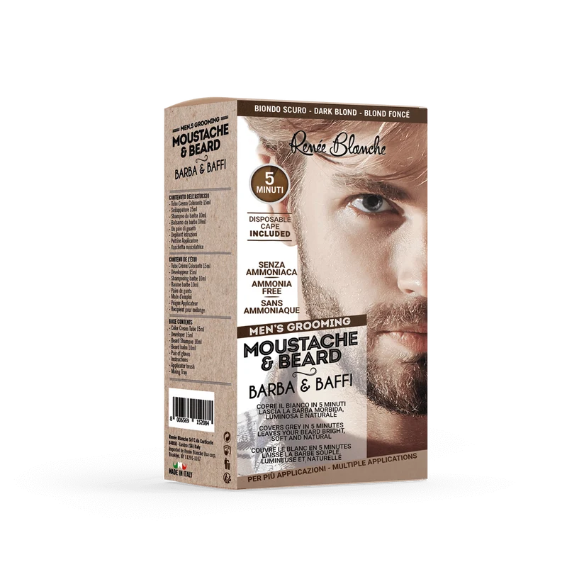 Crema Colorante uomo barba e baffi senza ammoniaca Renee Blanche