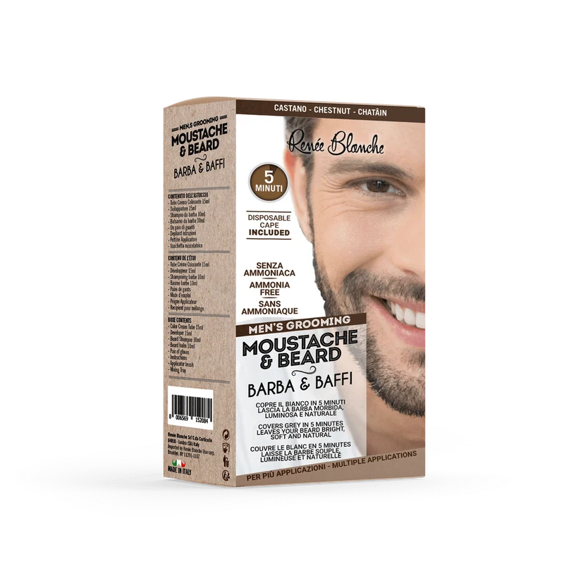 Crema Colorante uomo barba e baffi senza ammoniaca Renee Blanche