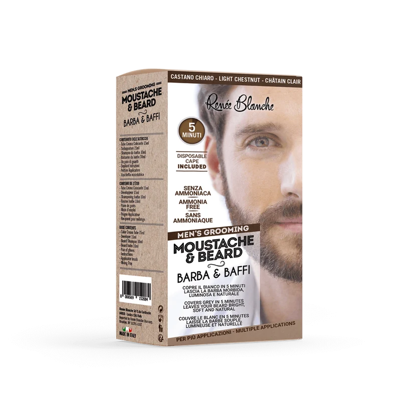 Crema Colorante uomo barba e baffi senza ammoniaca Renee Blanche