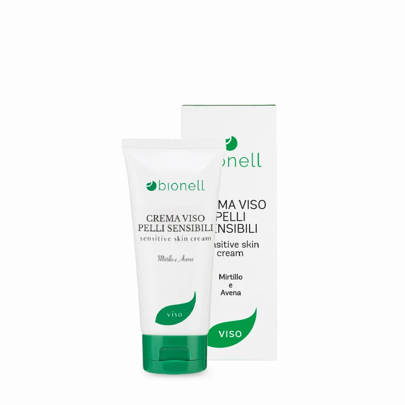 Crema Viso Pelli Sensibili mirtillo e avena BIONELL