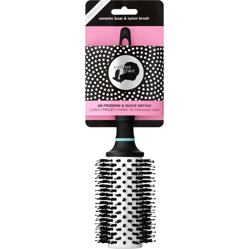 Boar Nylon Ceramic Round Brush XL