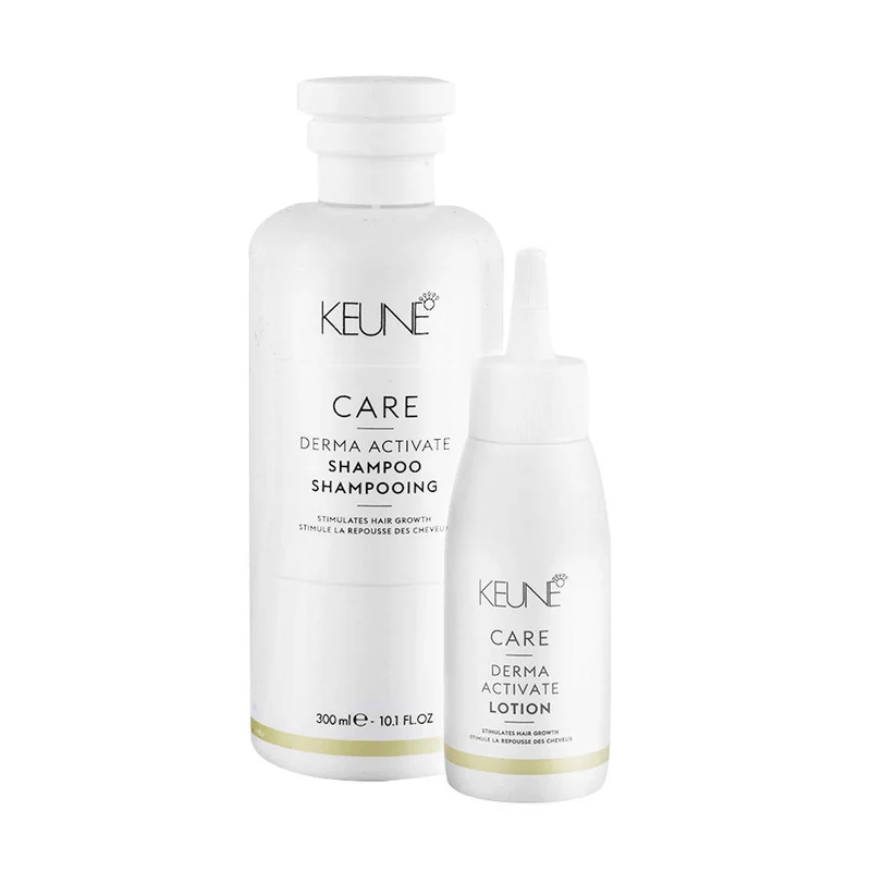 Keune Derma Activate Shampoo 300ml e Lozione 75ml Energizzanti Anticaduta