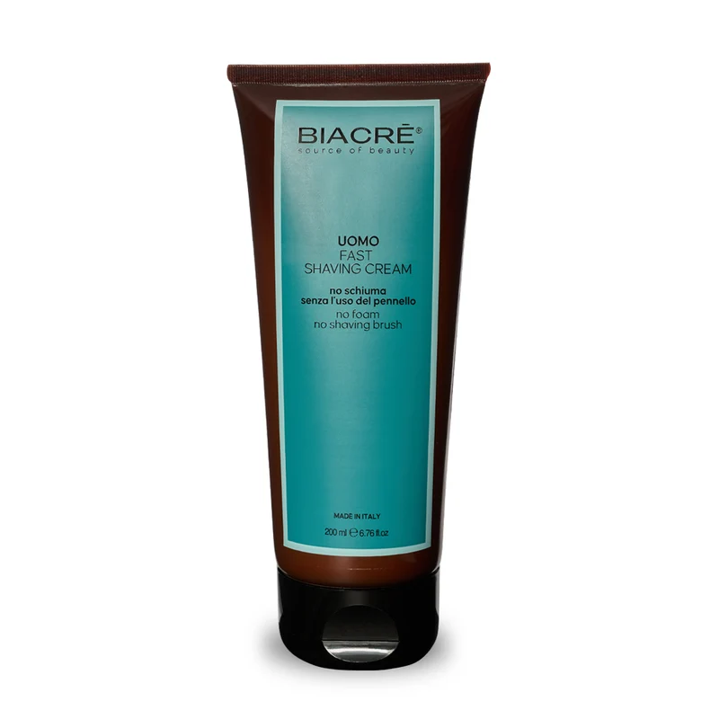 BIACRE' UOMO Fast Shaving Cream - 200 ml CREMA per RASATURA RAPIDA