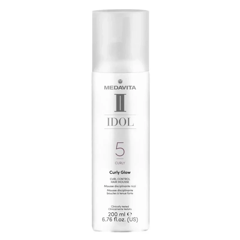 Medavita Idol Curly Glow Curl Control Hair Mousse Disciplinante Ricci 200ml
