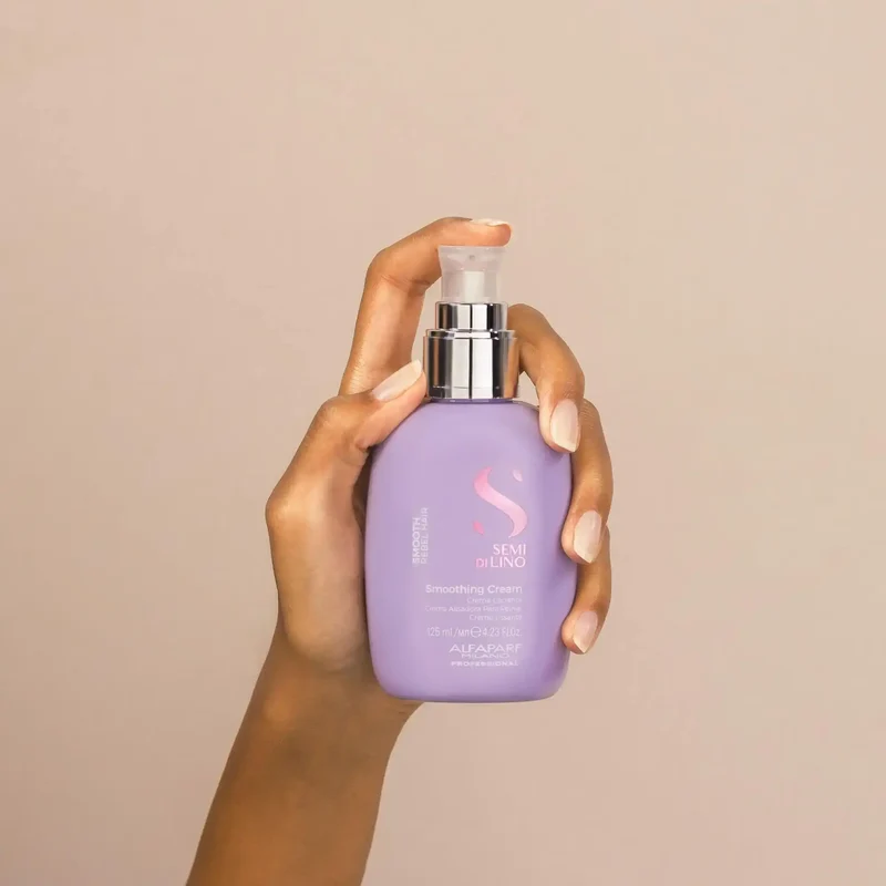 Alfaparf Semi di Lino Smoothing Cream 125ml - Crema Lisciante per Capelli Crespi