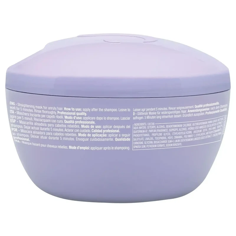 Alfaparf Semi di Lino Smoothing Mask 200ml - Maschera Lisciante per Capelli Crespi