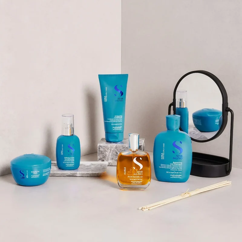 Alfaparf Semi di Lino Multi-Benefit Oil 100ml - Olio Multiuso per Capelli Ricci e Mossi