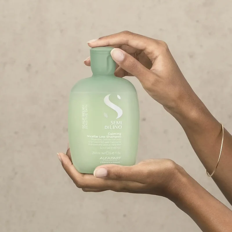 Alfaparf Semi di Lino Calming Micellar Low Shampoo 250ml - Shampoo Delicato Lenitivo per Cute e Capelli Sensibili