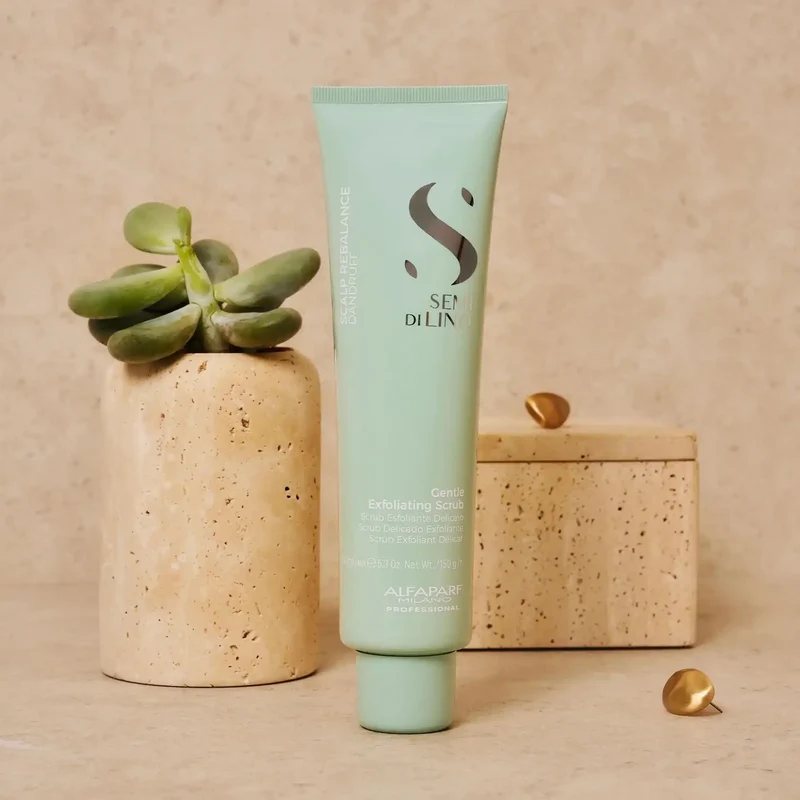 Alfaparf Semi di Lino Gentle Exfoliating Scrub 150ml - Scrub Esfoliante per Cute con Forfora