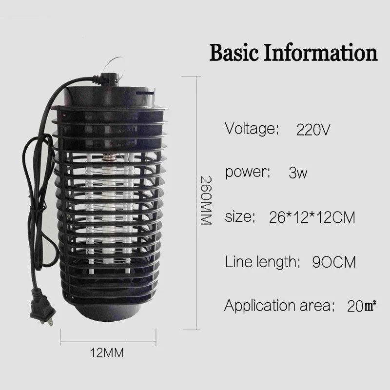 Lampada anti zanzare insetticida elettrico