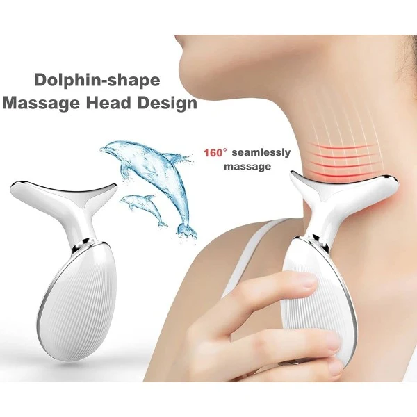 Massaggiatore Viso e Collo con Calore e Ionoterapia – Cura Antiage e Pulizia Profonda
