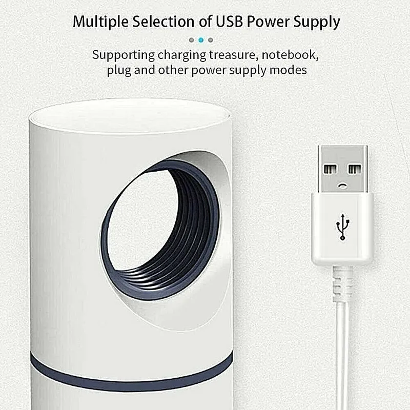 Lampada Anti Zanzare Insetti Repellente Led Silenziosa Mosquito Usb Portatile