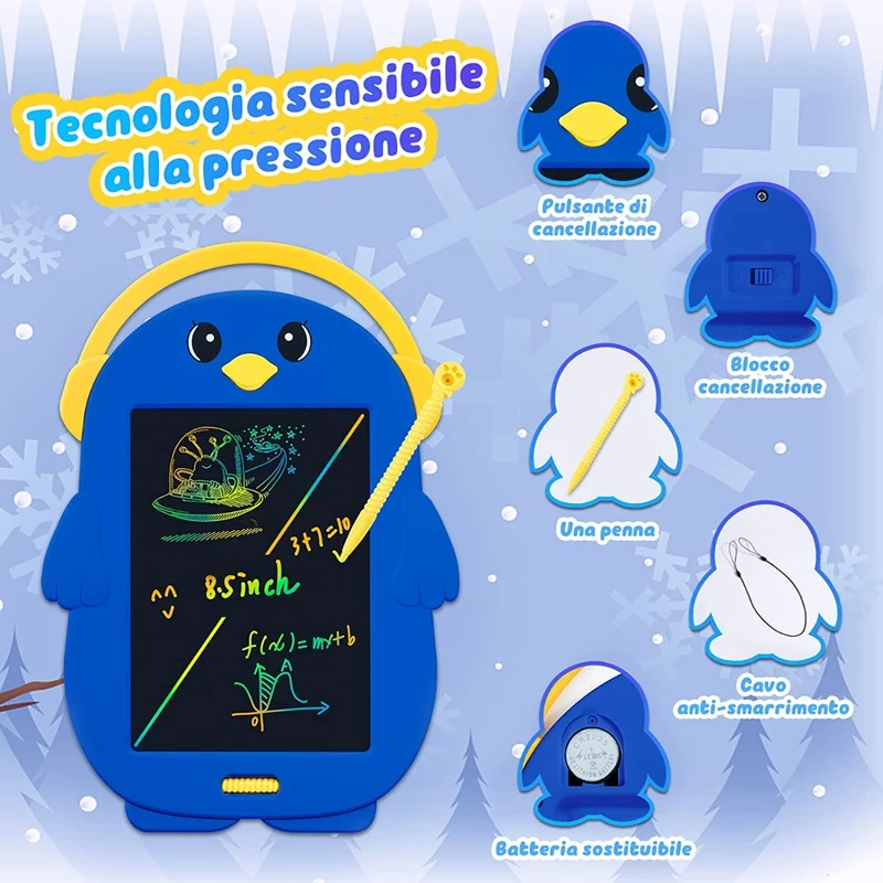 Tavoletta da scrittura lcd a forma di cartone animato per bambini