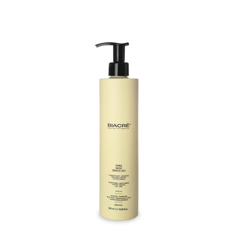 SHINE MASK SEMI DI LINO per capelli trattati Biacrè