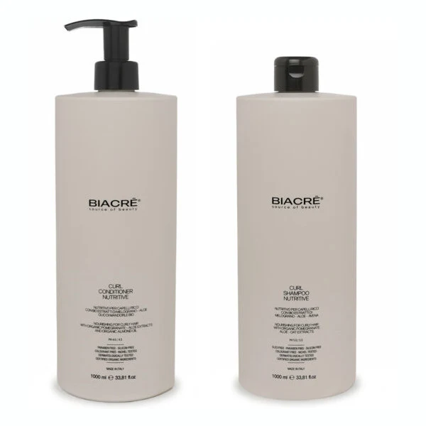 Kit CURL SHAMPOO E CONDITIONER NUTRITIVE per capelli ricci Biacrè