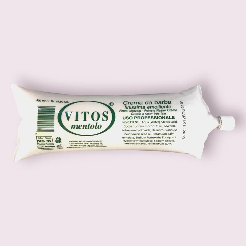 Crema Da Barba Finissima Emolliente Vescica Mentolo 500 Gr