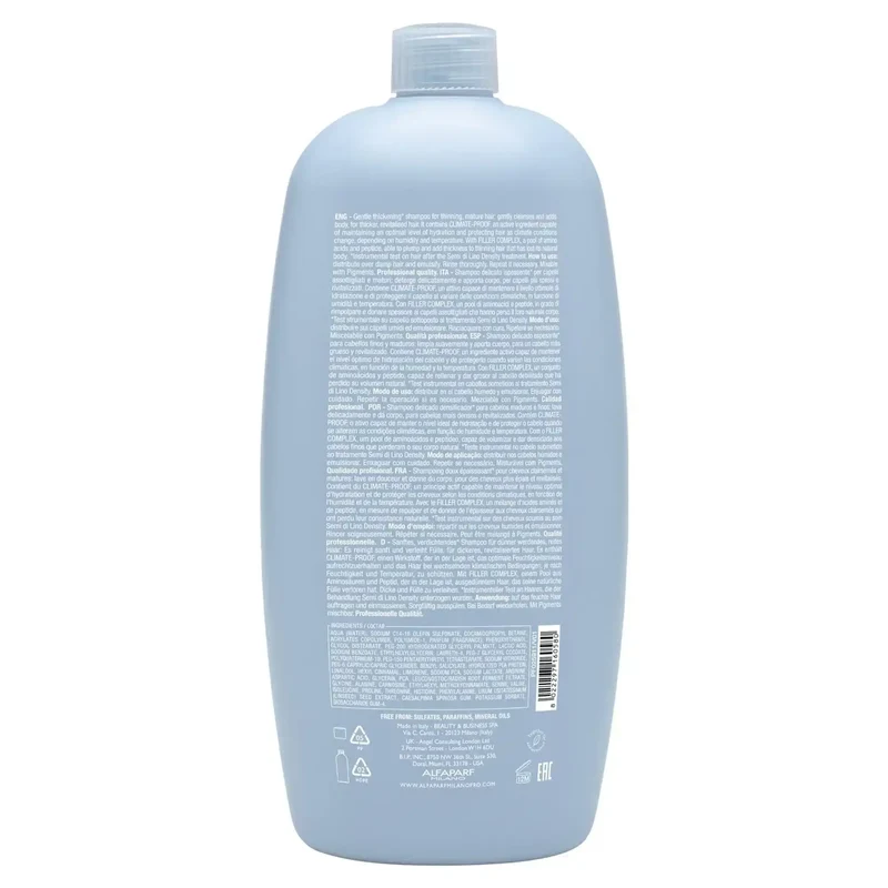 Alfaparf Semi di Lino Density Thickening Low Shampoo 1000ml - Capelli Fini