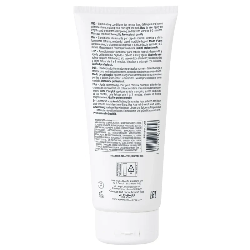 Alfaparf Semi di Lino Illuminating Conditioner 200ml - Tutti i Tipi di Capelli