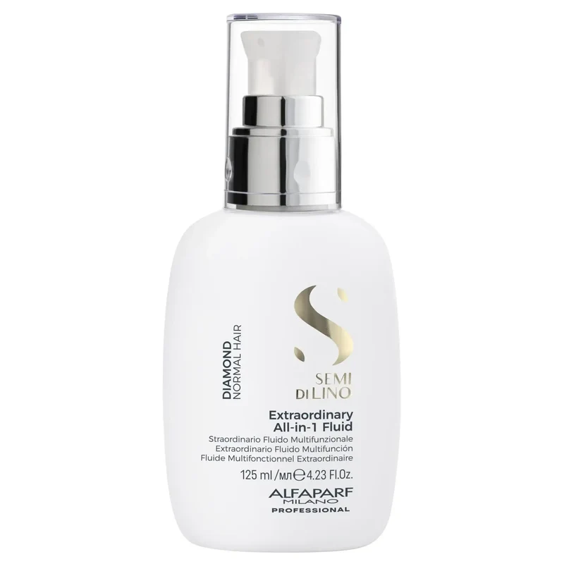 Alfaparf Semi di Lino Extraordinary All-In-1 Fluid 125ml - Senza Risciacquo per tutti i Tipi di Capelli