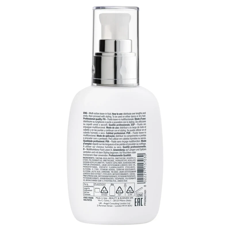 Alfaparf Semi di Lino Extraordinary All-In-1 Fluid 125ml - Senza Risciacquo per tutti i Tipi di Capelli