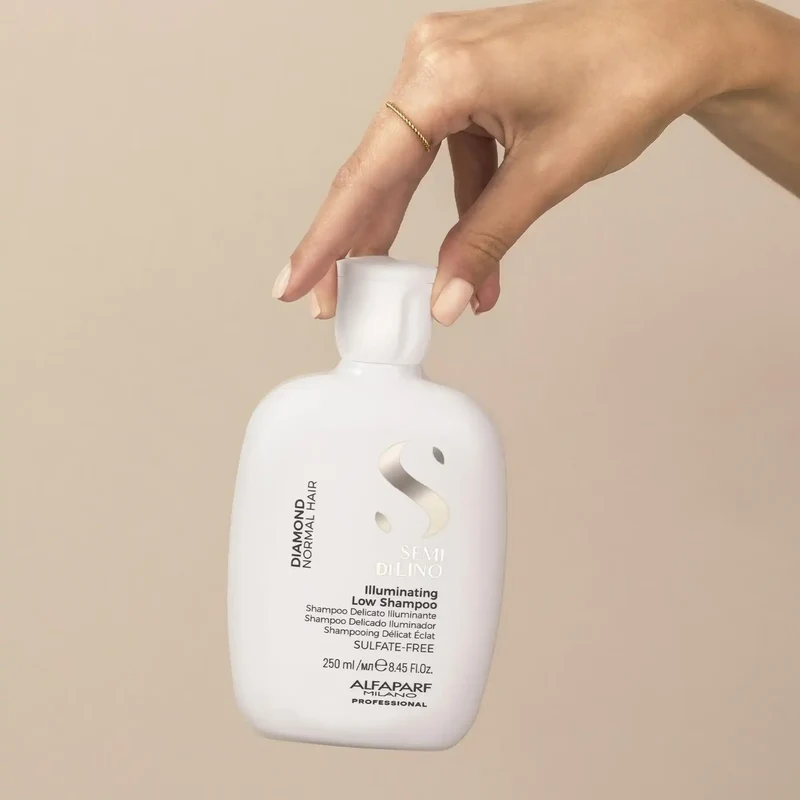 Alfaparf Semi di Lino Illuminating Low Shampoo Senza Solfati 250ml - Tutti i Tipi di Capelli
