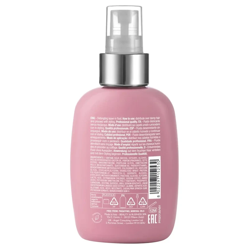 Alfaparf Semi di Lino Nutritive Detangling Fluid 125ml - Fluido Districante Senza Risciacquo per Capelli Secchi