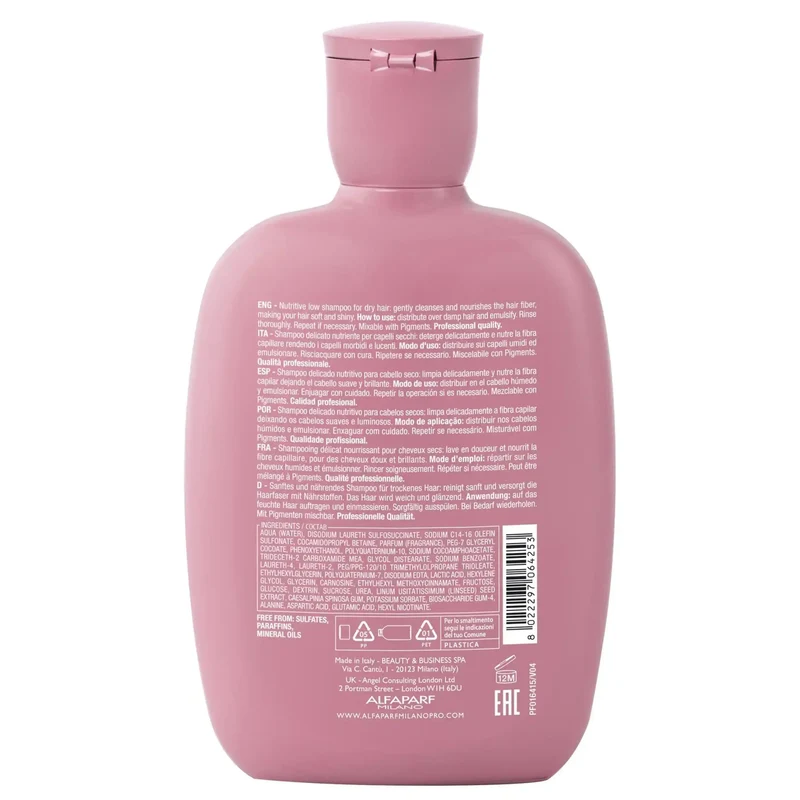 Alfaparf Semi di Lino Nutritive Low Shampoo 250ml - Capelli Secchi