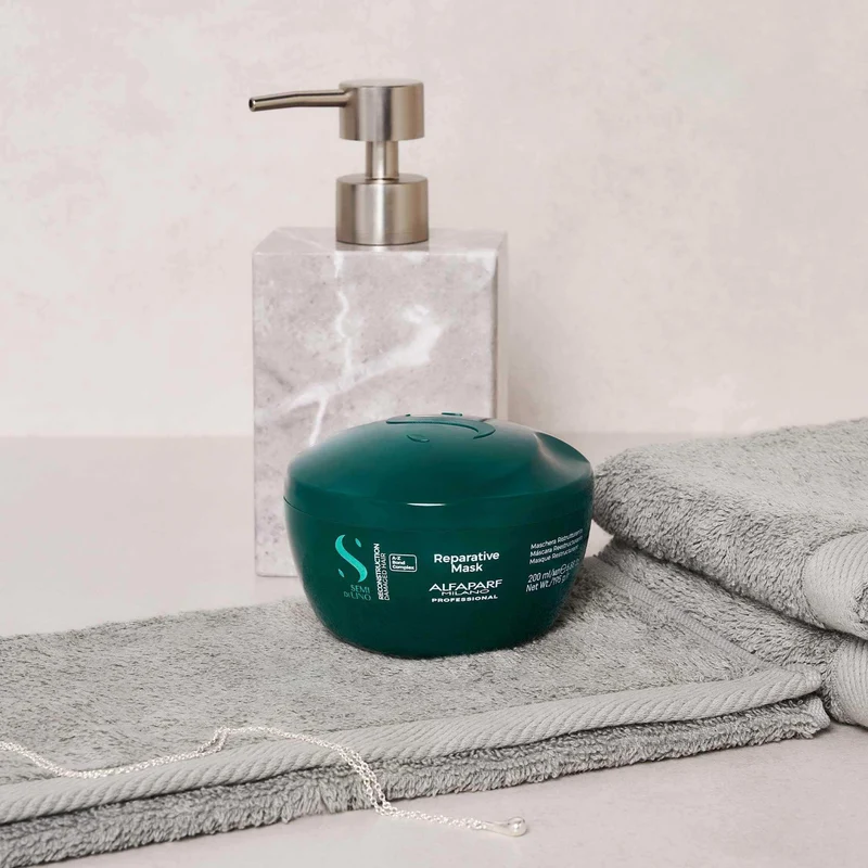 Alfaparf Semi di Lino Reparative Mask 200ml - Capelli Danneggiati