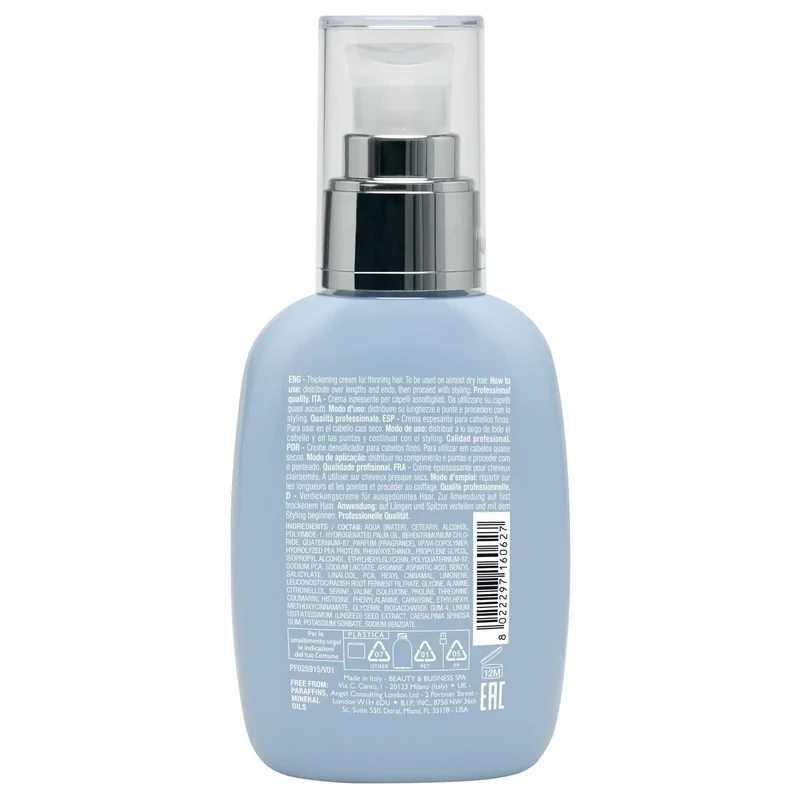 Alfaparf Semi di Lino Density Thickening Leave-in Cream 125ml - Crema Senza Risciacquo Capelli Fini