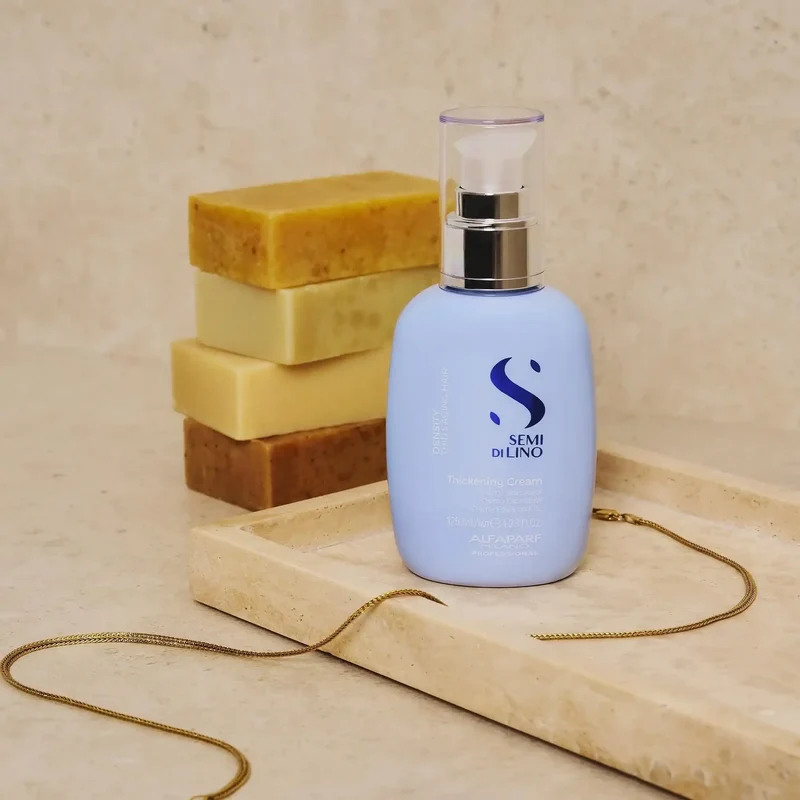 Alfaparf Semi di Lino Density Thickening Leave-in Cream 125ml - Crema Senza Risciacquo Capelli Fini